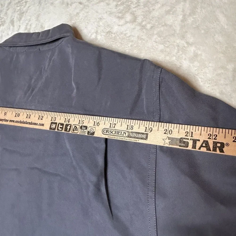 The Northface Mens XL ACCX Gray Roll Tab Long‎ Sleeve Button Down Hiking Shirt